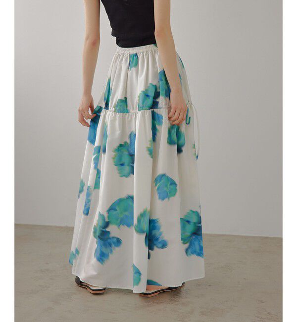 EMMEL REFINES「＜EMMEL REFINES＞EM ビッグフラワー ギャザー フレアスカート」|スカート|