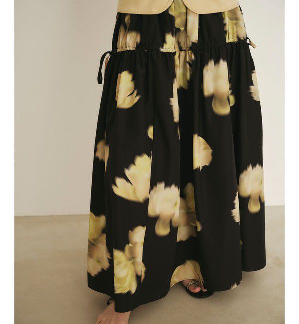 EMMEL REFINES「＜EMMEL REFINES＞EM ビッグフラワー ギャザー フレアスカート」|スカート|