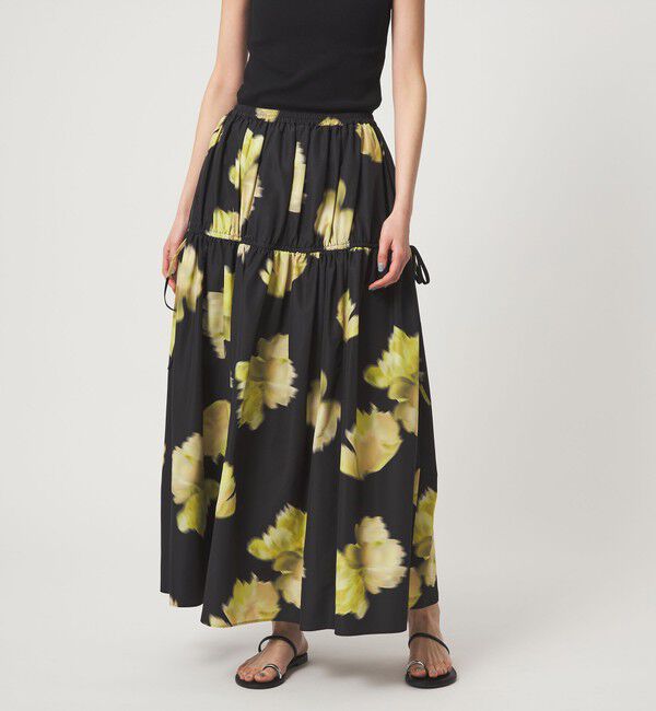 EMMEL REFINES「＜EMMEL REFINES＞EM ビッグフラワー ギャザー フレアスカート」|スカート|