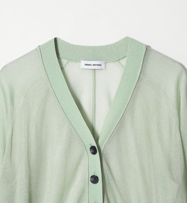 EMMEL REFINES「＜EMMEL REFINES＞EM HW ラメシアー カーディガン」|カーディガン|