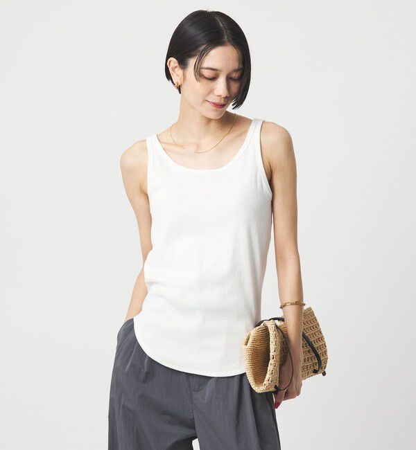 UNITED ARROWS green label relaxing「ベーシック リブ タンクトップ」|タンクトップ|