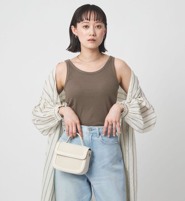 UNITED ARROWS green label relaxing「ベーシック リブ タンクトップ」|タンクトップ|