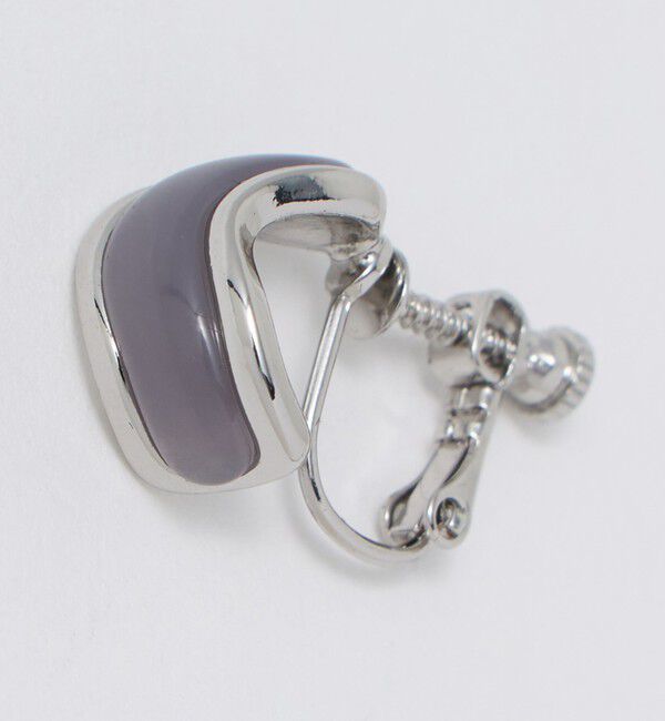 UNITED ARROWS green label relaxing「メタルフレーム マーブル イヤリング」|イヤリング|