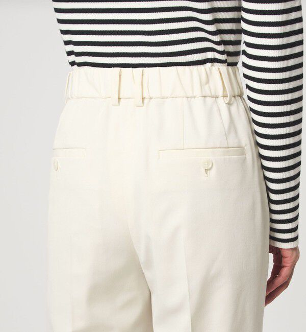 UNITED ARROWS green label relaxing「［size SHORT/TALLあり］Daily Chic タック スリム パンツ オフホワイト」|スラックス|