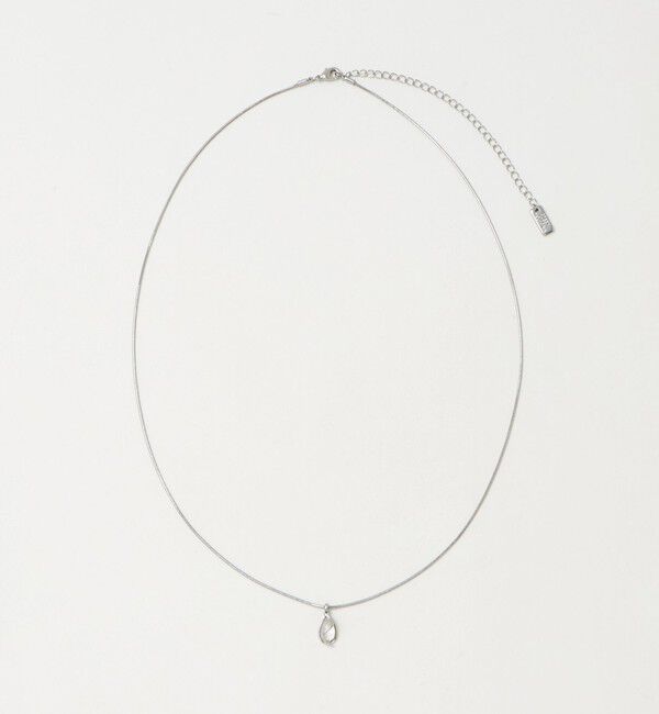 UNITED ARROWS green label relaxing「クリア シズク＆メタルフレーム ネックレス」|ネックレス|