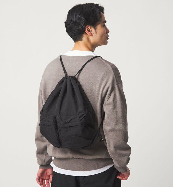 UNITED ARROWS green label relaxing「【別注】＜fellowww＞GLR 2WAY ナップサック ショルダーバッグ」|ショルダー・メッセンジャー|BLACK