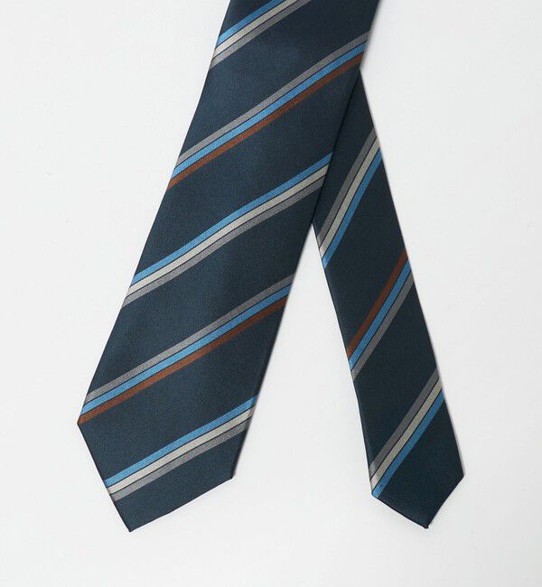 UNITED ARROWS green label relaxing「GLR シルク2 8.0cm ストライプ2 ネクタイ」|ネクタイ・蝶ネクタイ|