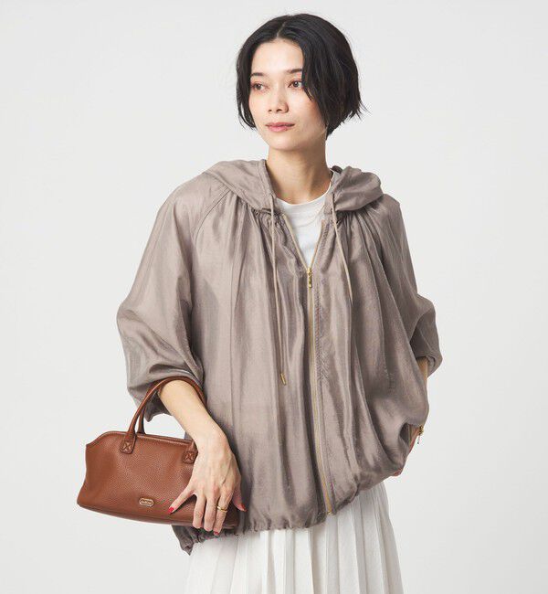 UNITED ARROWS green label relaxing「シアー ギャザー フード ブルゾン」|ブルゾン・スタジャン|