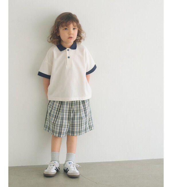 UNITED ARROWS green label relaxing「バイカラー カノコポロシャツ / キッズ  100cm-160cm」|ポロシャツ|