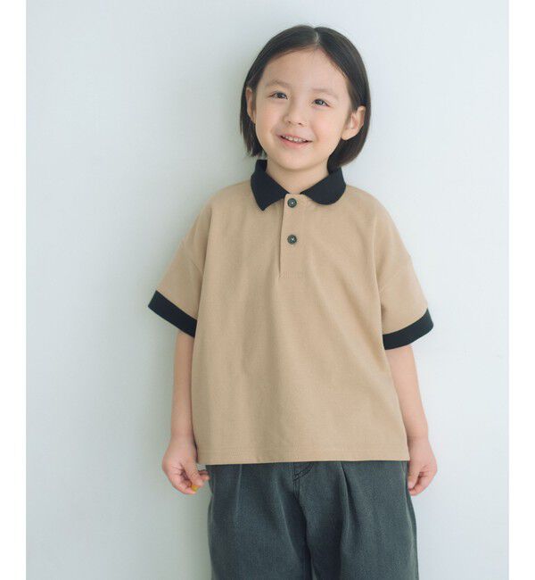 UNITED ARROWS green label relaxing「バイカラー カノコポロシャツ / キッズ  100cm-160cm」|ポロシャツ|