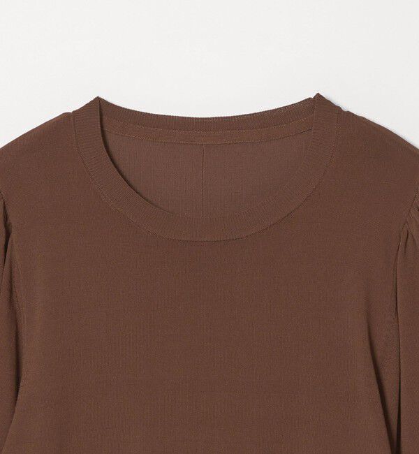 UNITED ARROWS green label relaxing「【WEB限定】＜at ease＞袖ボリューム ニット ウォッシャブル 接触冷感 UVカット 遮熱」|ニット・セーター|