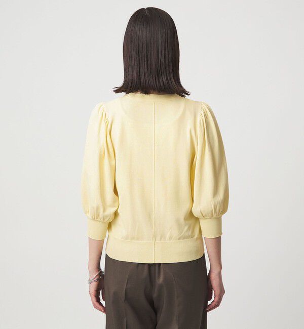 UNITED ARROWS green label relaxing「【WEB限定】＜at ease＞袖ボリューム ニット ウォッシャブル 接触冷感 UVカット 遮熱」|ニット・セーター|