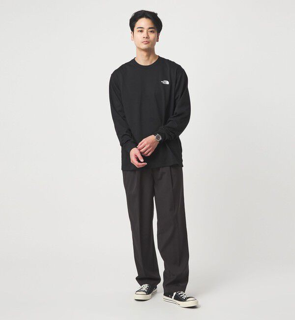 UNITED ARROWS green label relaxing「＜THE NORTH FACE＞バック スクエアロゴ ロングスリーブ 長袖 Tシャツ」|Tシャツ・カットソー|