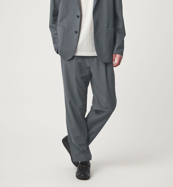 UNITED ARROWS green label relaxing「ワープ ニット 1プリーツ ユーティリティパンツ W2 イージーパンツ -ストレッチ・吸水速乾-」|その他|MD.GRAY