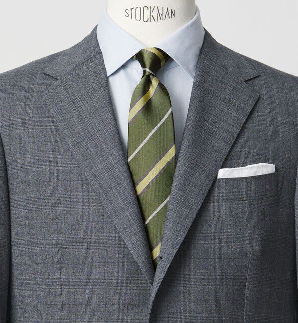 UNITED ARROWS green label relaxing「GLR シルク3 8.0cm ストライプ3 ネクタイ」|ネクタイ・蝶ネクタイ|OLIVE