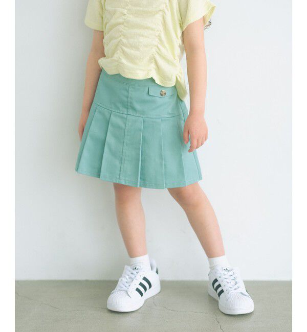 UNITED ARROWS green label relaxing「ツイルプリーツ キュロット スカート / キッズ  100cm-160cm」|スカート|