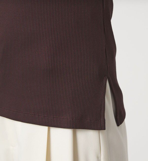 UNITED ARROWS green label relaxing「ブライトリブ スクエアネック 5分袖 プルオーバー カットソー」|Tシャツ・カットソー|