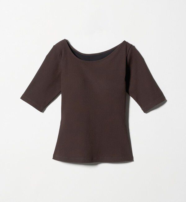 UNITED ARROWS green label relaxing「カップデザインネックTシャツ」|Tシャツ・カットソー|DK.BROWN
