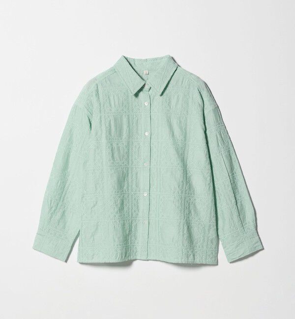 UNITED ARROWS green label relaxing「シアー クロス ステッチ シャツ」|シャツ・ブラウス|