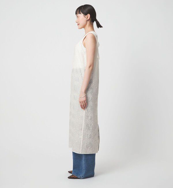 UNITED ARROWS green label relaxing「シアー クロス ステッチ ワンピース」|ワンピース|