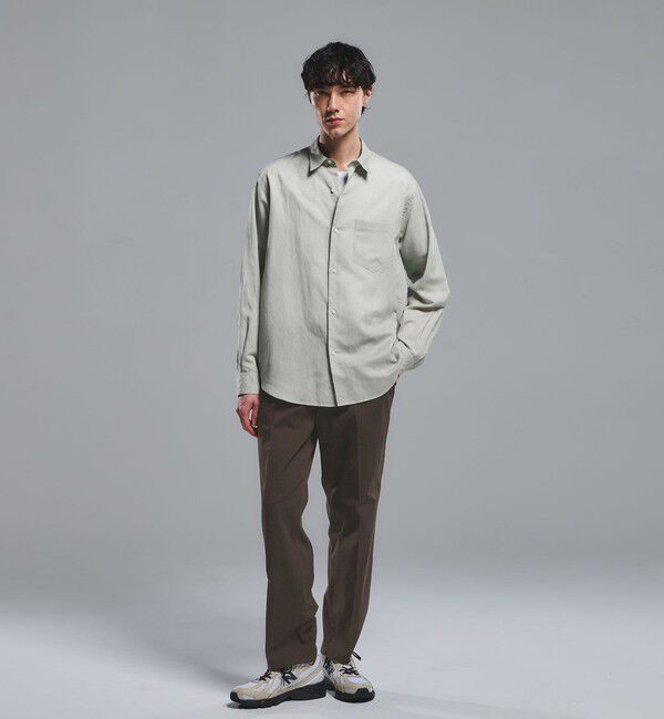 UNITED ARROWS green label relaxing「ラミー ミックス ジャストルーズ 長袖 シャツ」|シャツ・ブラウス|