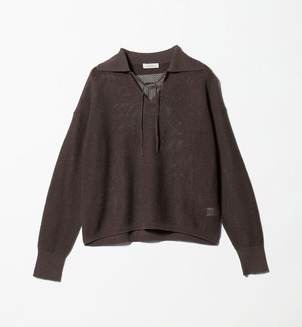 UNITED ARROWS green label relaxing「メッシュ ポロプルオーバー」|ニット・セーター|