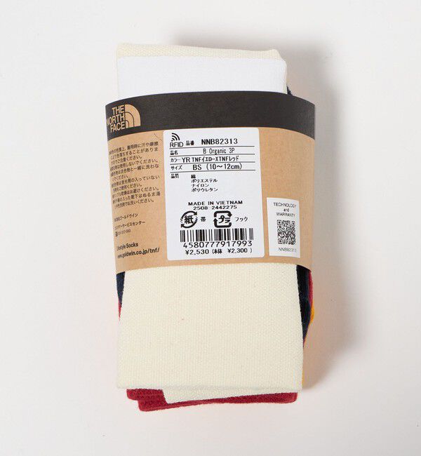 UNITED ARROWS green label relaxing「【WEB限定】＜THE NORTH FACE＞オーガニック 3Pソックス / キッズ  10cm-12cm」|ソックス|