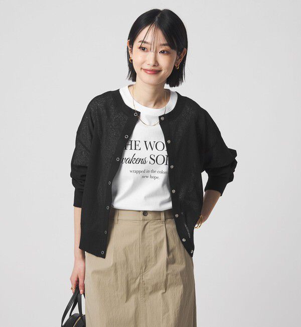 UNITED ARROWS green label relaxing「シアー サーマル 2WAY カーディガン」|カーディガン|