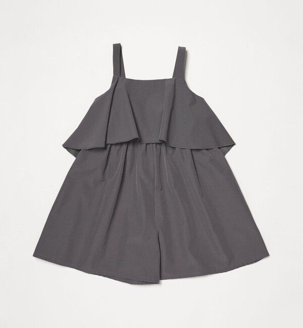 UNITED ARROWS green label relaxing「ラッフルサロペット/ キッズ 140cm-150cm」|オールインワン|DK.GRAY