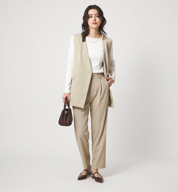 UNITED ARROWS green label relaxing「［size SHORT/TALLあり］サラフール テーパード パンツ 」|スラックス|