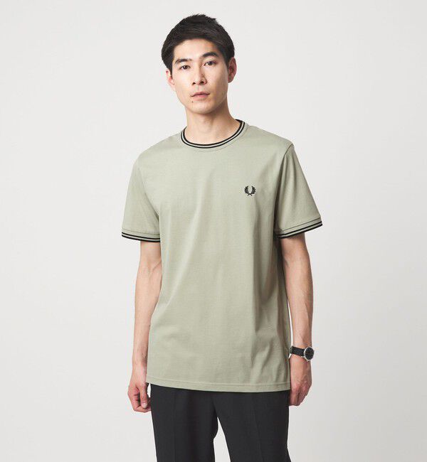UNITED ARROWS green label relaxing「＜FRED PERRY＞ツインティップ Tシャツ」|Tシャツ・カットソー|OLIVE