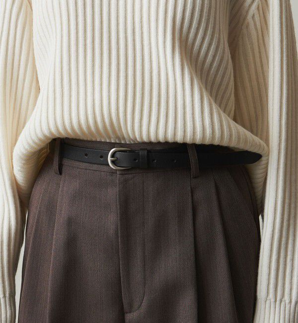 STEVEN ALAN「＜Steven Alan＞レザー ベルト」|ベルト|BLACK