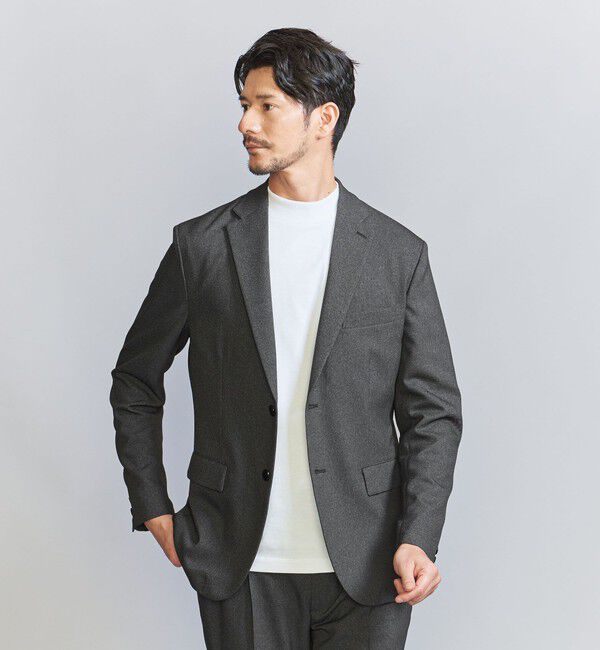 BEAUTY&YOUTH UNITED ARROWS「【WEB限定 WARDROBE SMART】LANATEC セットアップ/背抜きジャケット＆イージーパンツ」|スーツ|