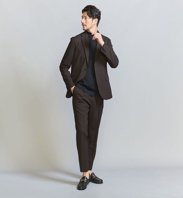 BEAUTY&YOUTH UNITED ARROWS「【WEB限定 WARDROBE SMART】LANATEC セットアップ/背抜きジャケット＆イージーパンツ」|スーツ|DK.BROWN