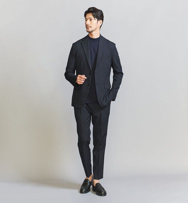 BEAUTY&YOUTH UNITED ARROWS「【WEB限定 WARDROBE SMART】LANATEC セットアップ/背抜きジャケット＆イージーパンツ」|スーツ|NAVY