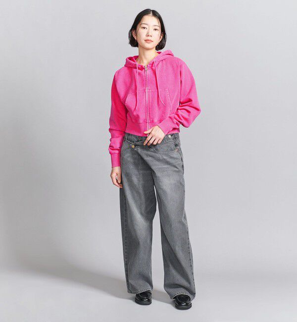 BEAUTY&YOUTH UNITED ARROWS「コットン ショートフロントジップパーカー」|カーディガン|