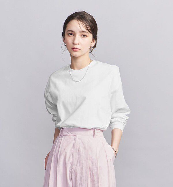 BEAUTY&YOUTH UNITED ARROWS「【WEB限定】フィッシュ ロングスリーブ Tシャツ」|Tシャツ・カットソー|WHITE