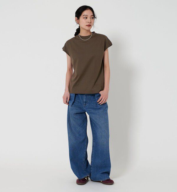 BEAUTY&YOUTH UNITED ARROWS「クルーネック フレンチスリーブ カットソー」|Tシャツ・カットソー|