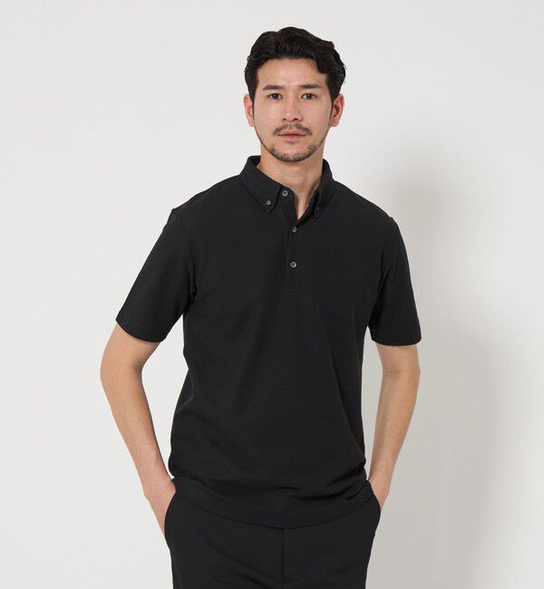 BEAUTY&YOUTH UNITED ARROWS「【WEB限定 WARDROBE SMART】ステイ クリーン ピケ BD ポロシャツ【抗菌・防臭】」|ポロシャツ|