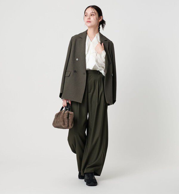 BEAUTY&YOUTH UNITED ARROWS「ラッフル スキッパーブラウス ウォッシャブル」|シャツ・ブラウス|