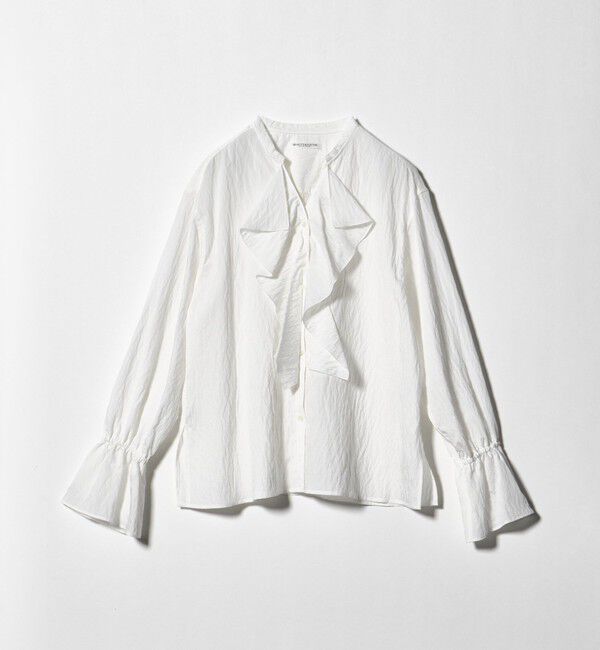 BEAUTY&YOUTH UNITED ARROWS「ラッフル スキッパーブラウス ウォッシャブル」|シャツ・ブラウス|