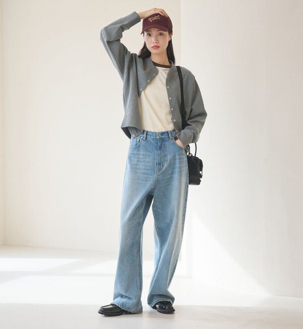 BEAUTY&YOUTH UNITED ARROWS「ダブルフェイス リングボタンカーディガン ウォッシャブル」|カーディガン|