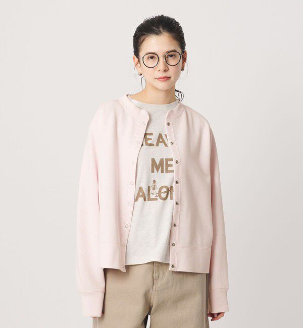 BEAUTY&YOUTH UNITED ARROWS「ダブルフェイス リングボタンカーディガン ウォッシャブル」|カーディガン|LT.PINK