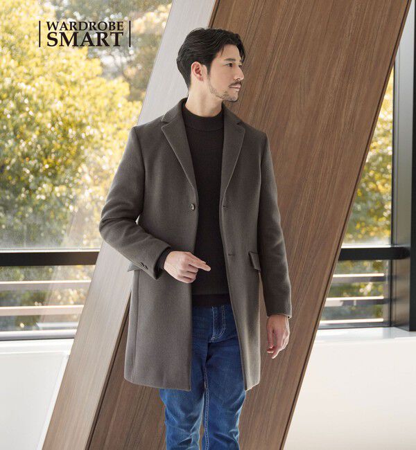 BEAUTY&YOUTH UNITED ARROWS「【WEB限定 WARDROBE SMART】PE メルトン チェスターコート」|チェスターコート|