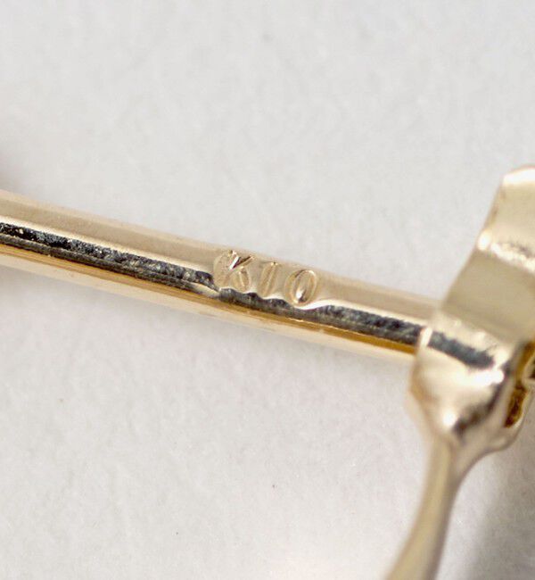 BEAUTY&YOUTH UNITED ARROWS「K10 パイプ フープピアス」|ピアス|