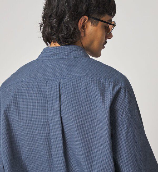 STEVEN ALAN「＜Steven Alan＞ オーガニックコットン マイクロチェック リバースシーム シャツ LOOSE」|シャツ・ブラウス|
