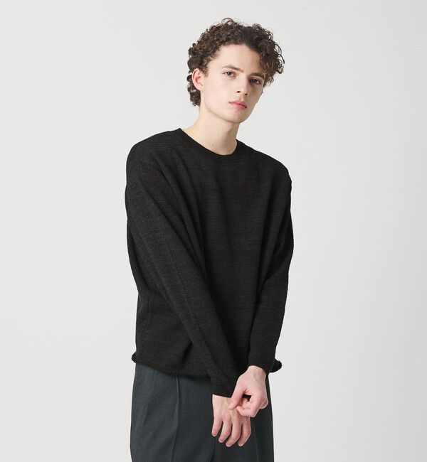 BEAUTY&YOUTH UNITED ARROWS「WJQ カットオフ クルーネック ニット ウォッシャブル」|ニット・セーター|