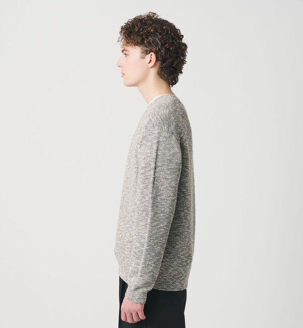 BEAUTY&YOUTH UNITED ARROWS「ガーター ステッチ スラブ クルーネック ニット ウォッシャブル」|ニット・セーター|