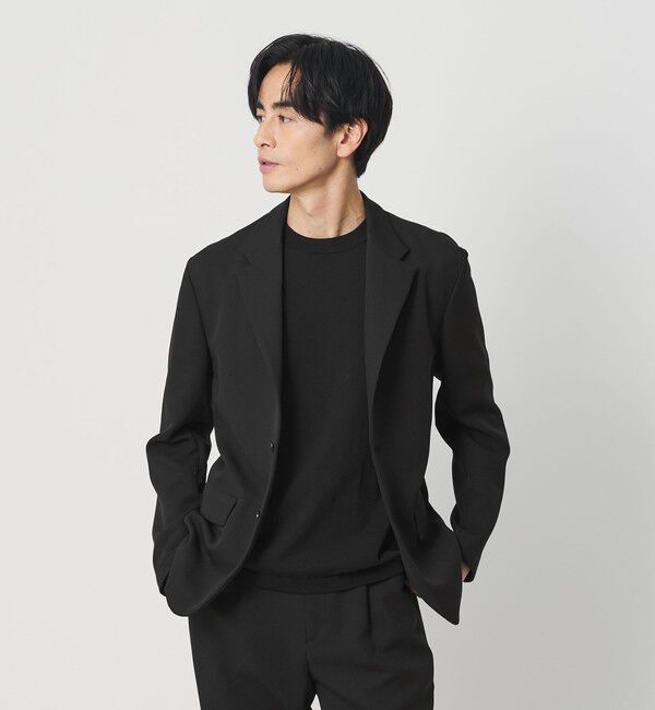 BEAUTY&YOUTH UNITED ARROWS「東レ/TORAY ワルツ コンフォート ジャケット セットアップ対応 ヨコストレッチ ウォッシャブル」|テーラードジャケット|BLACK