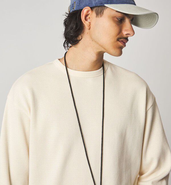 STEVEN ALAN「＜Steven Alan＞ ラダー サーマル クルーネック カットソー NARROW」|Tシャツ・カットソー|
